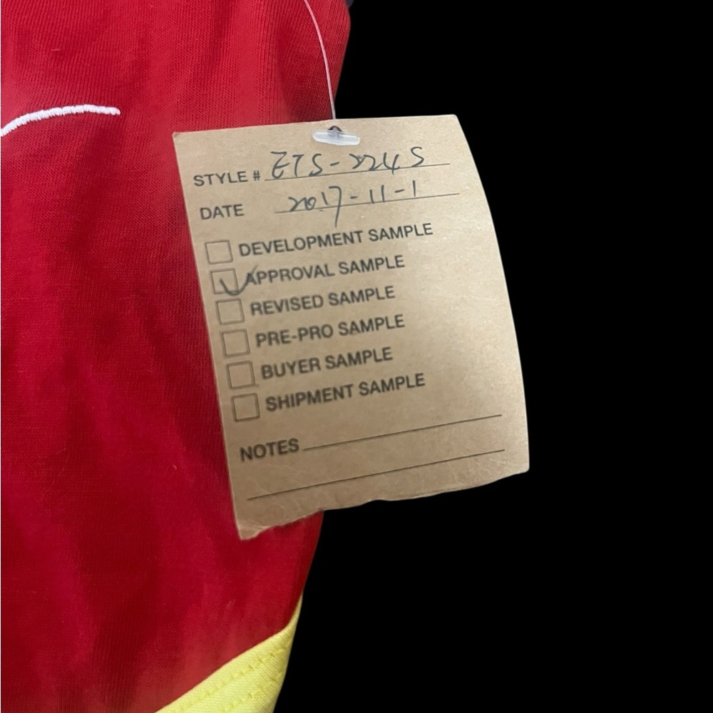 Adorable Red and Yellow Sleeveless Top For Dogs with Love Embroidery - Picture 5 of 6